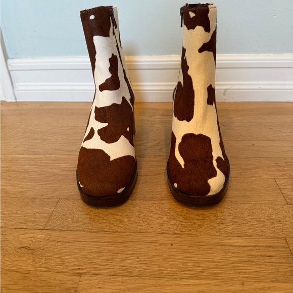 Jonak OVAL-TOE ANKLE BOOTS
in brown cowhide pony hair - brand new from Paris - Picture 7 of 9